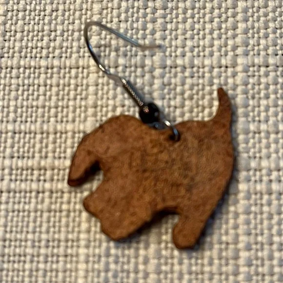 Dog Earrings lightweight leather - Picture 5 of 7
